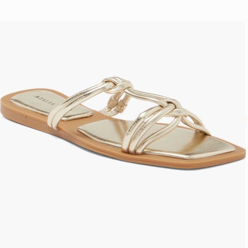 NWT AZALEA WANG Stetson Sandal GOLD Various Sizes